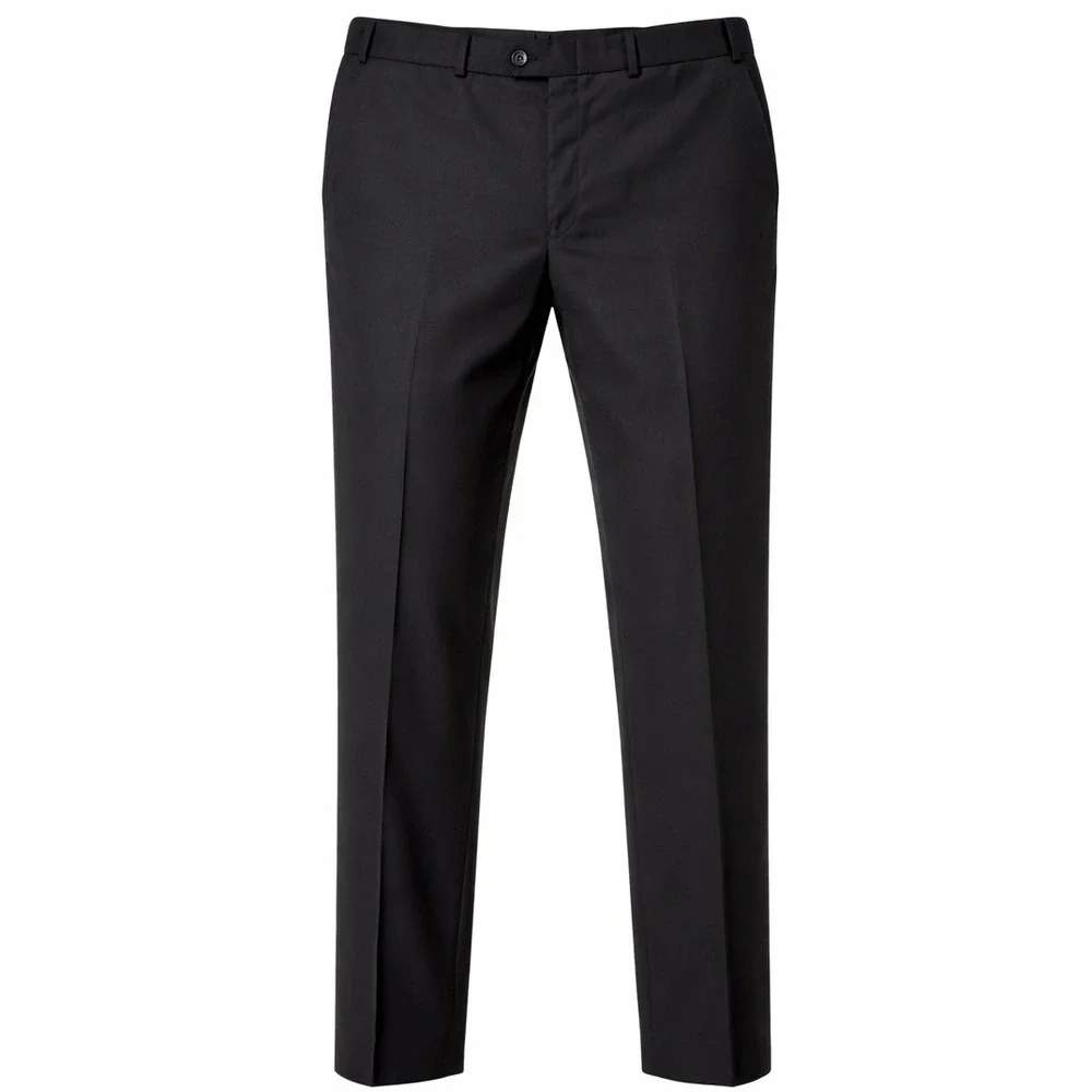 Lauren Ralph Lauren Dress Pants Men 38x30 Wool Flat Front Black Solid Modern Y2K